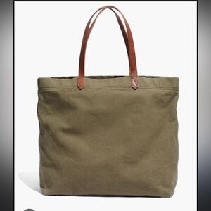 Madewell Medium Canvas Transport Tote Bag - Green